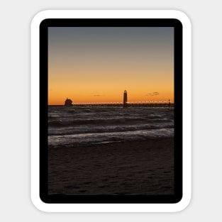 Grand Haven Sunset Sticker